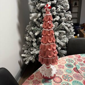 Pink Holiday Tree with Candy Accents